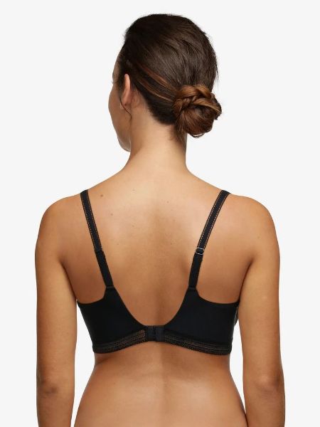 Chantelle 11M1 True Lace Very Covering Underwired Bra in Black